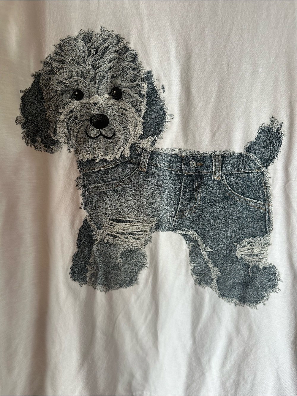Demon Dog t shirt NWOT textured